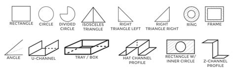 sheet metal cut shapes